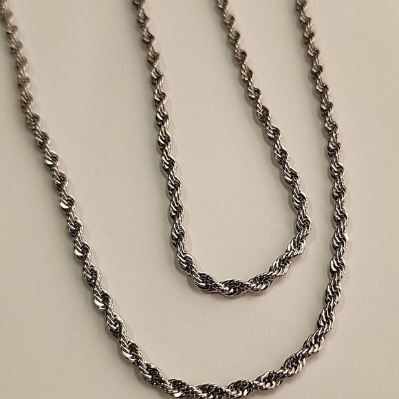 Silver Tone Chain 23" - Picture 2 of 3
